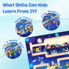 MTYOKILN wooden toy durability with beads staying on board