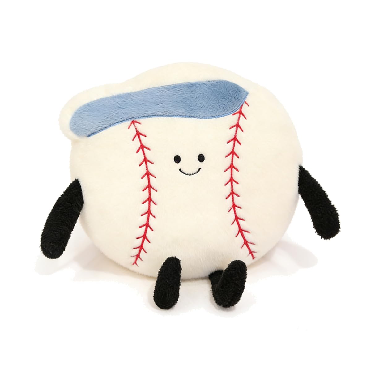 MUALML baseball pillow front view, a cuddly plush for cozy naps.