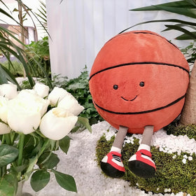 MUALML basketball pillow with legs enhances playrooms and seating areas.