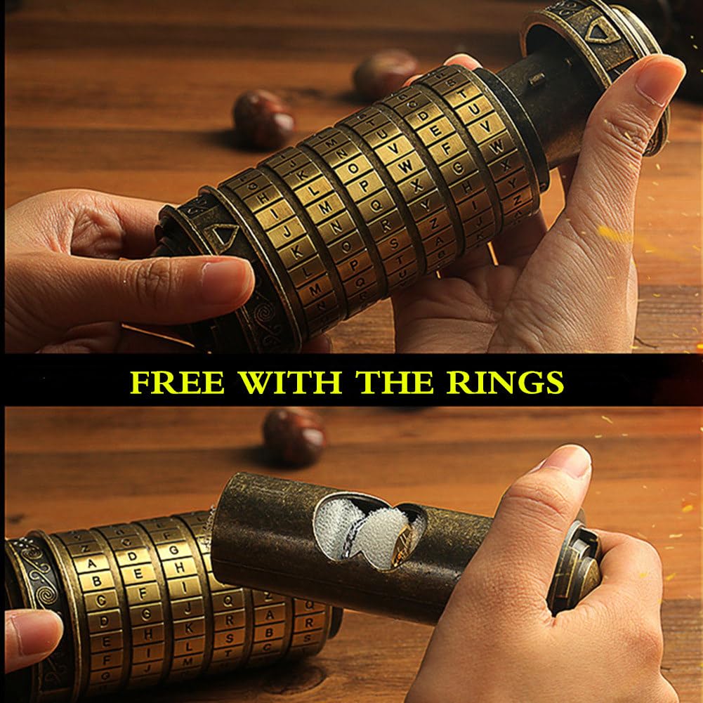 Muchenggift Cryptex opened by password rings, ideal for secret notes.