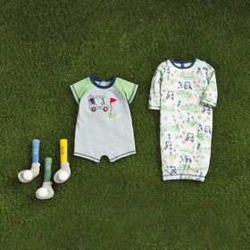 Mud Pie Goft Knit Rattle Green Putter Club, 6 1/2-inch size fits tiny hands and early grasping.
