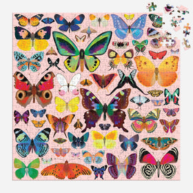 Mudpuppy Brilliant Butterflies artwork closeup showcasing playful insects and detailed illustrations