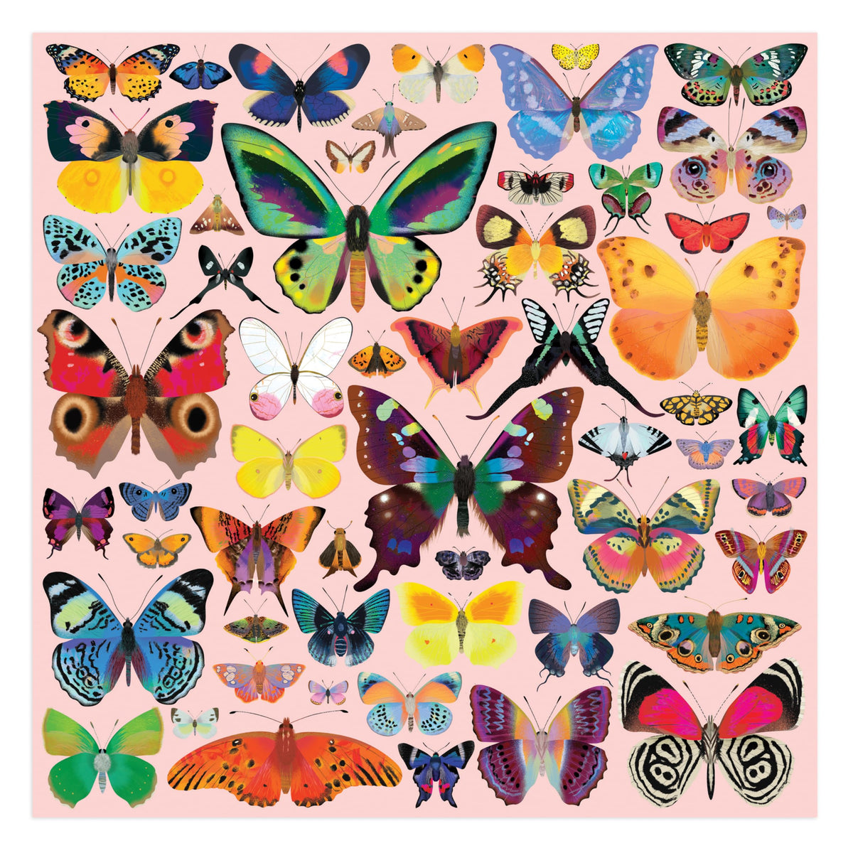 Mudpuppy Brilliant Butterflies piece detail highlighting colorful butterfly shapes for cognitive challenge
