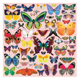 Mudpuppy Brilliant Butterflies piece detail highlighting colorful butterfly shapes for cognitive challenge