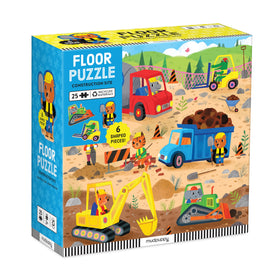 Mudpuppy construction site puzzle with 25 pieces for little builders
