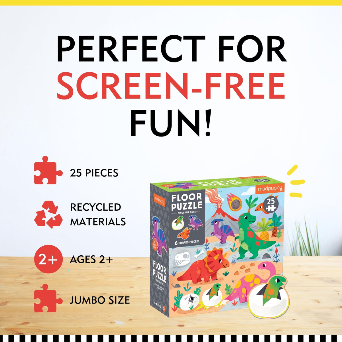 Mudpuppy Dinosaur Park colorful dinosaurs aid color recognition and early vocabulary.