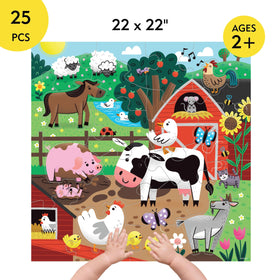 Mudpuppy Farm Friends educational puzzle boosts observation and vocabulary.