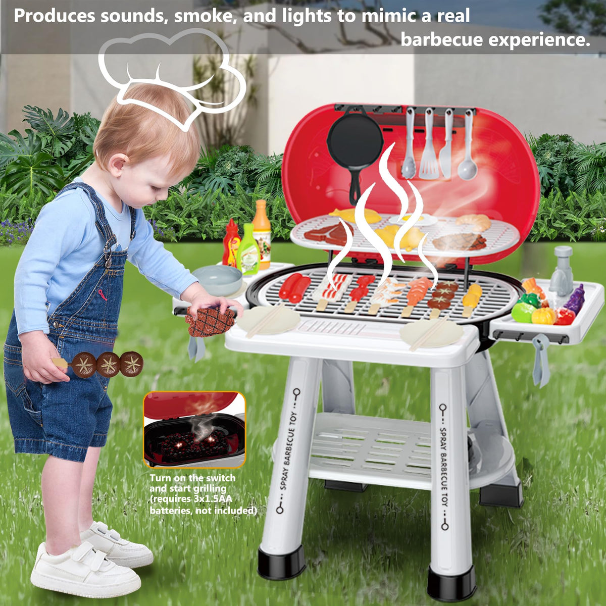 MUGEYMYD kitchen sink roleplay area encourages washing and cutting practice