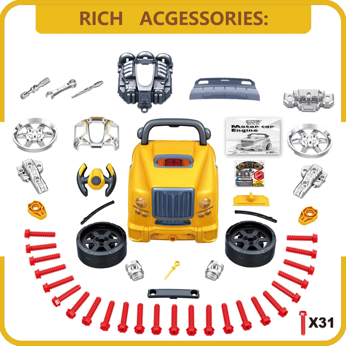 Mugeymyd gift-ready mechanic workshop set sparks imaginative play.