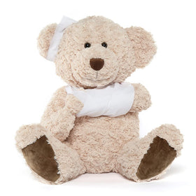 Muiteiur Get Well Teddy Bear, 25.6-inch size, delivers comforting snuggles during recovery.