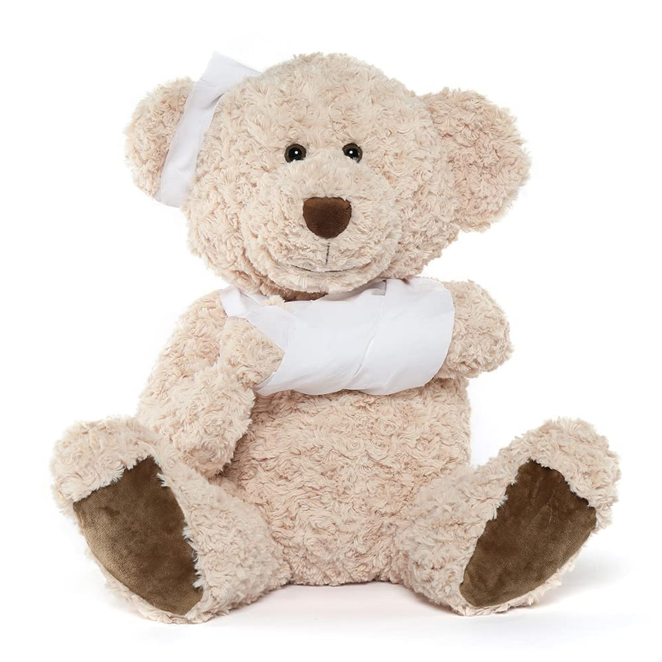 Muiteiur Get Well Teddy Bear, 25.6-inch size, delivers comforting snuggles during recovery.