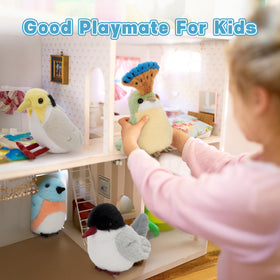 Muiteiur American Goldfinch plush for learning colors and cozy snuggles.