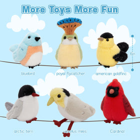 Muiteiur Arctic Tern plush offers bright hues and soft textures for kids.