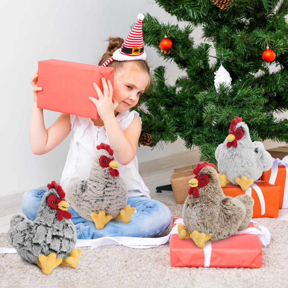 Muiteiur child-friendly hen plush ideal for naps and cuddles