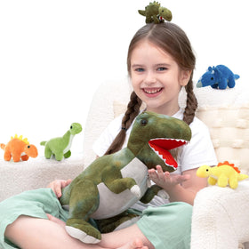 Muiteiur T-Rex belly reveal inviting imaginative play