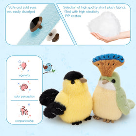Muiteiur Northern Cardinal plush provides soft cuddles and decorative charm.