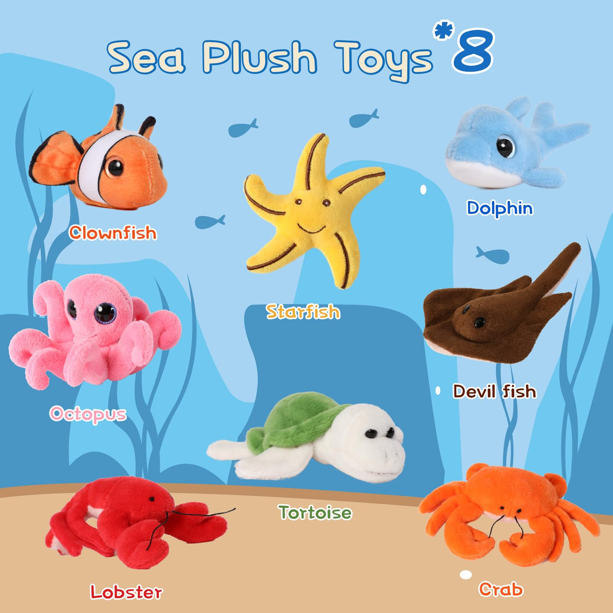 Muiteiur turtle plush for cuddling and learning marine life.