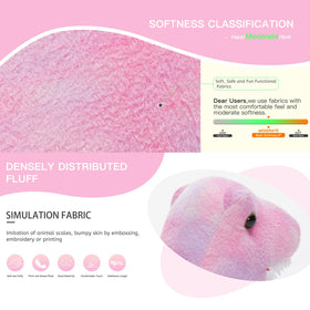 Muiteiur pink dinosaur baby plush, durable stitching for daily play