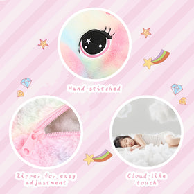 Muiteiur unicorn plush surface washable for easy care.