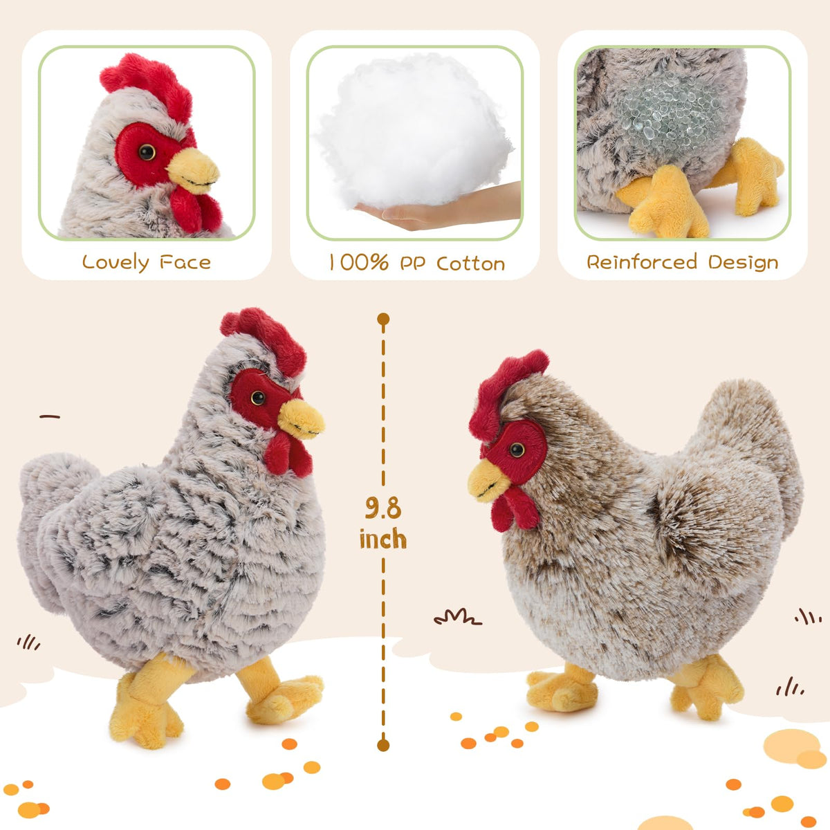 Muiteiur hen plush decor for bedrooms and nurseries
