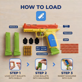 MUJERWQ ergonomic-design grip enables comfortable operation during extended indoor play sessions.