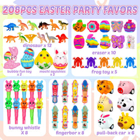MUKOSEL mini toys fit into regular eggs for mess-free gift bags