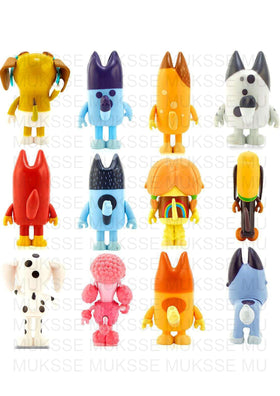 MUKSSE Bluey Toys exclusive wolf figures for family-friendly pretend play sessions.