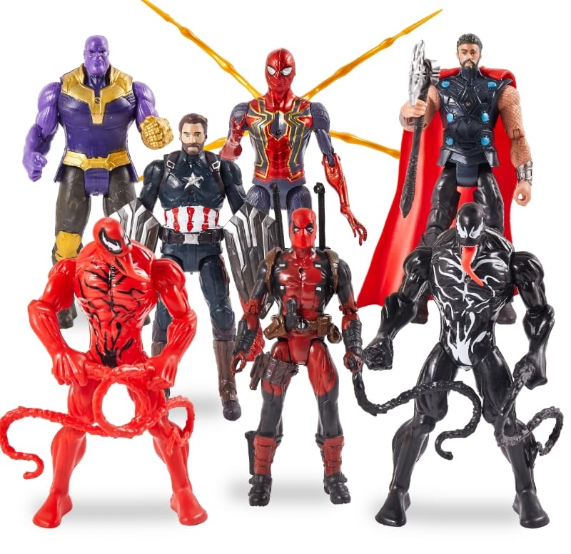 MUKSSE Ironman figure with movable joints for dynamic play and display.
