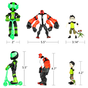MUKSSE Omnitrix figures used as cake toppers and decor.