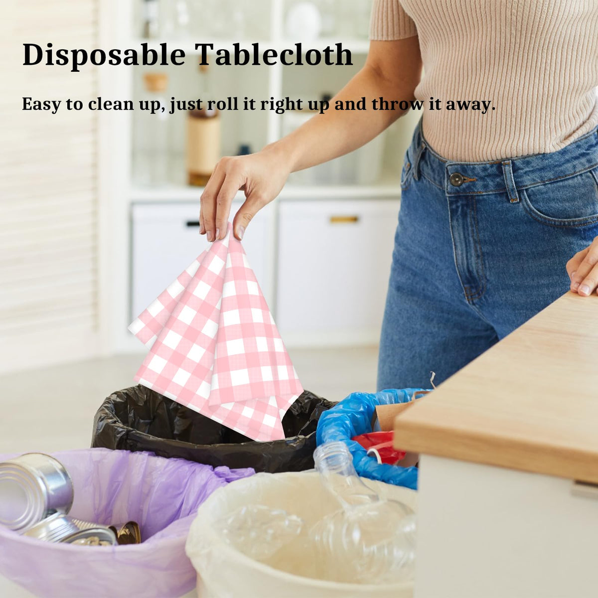 Mulbozy birthday party tablecover adds cheerful color to celebrations.