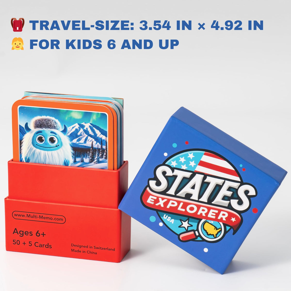Multi-Memo States Explorer 50-state card set covers all states comprehensively.