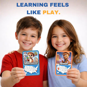 Multi-Memo States Explorer capital card highlights capitals for quick recall.