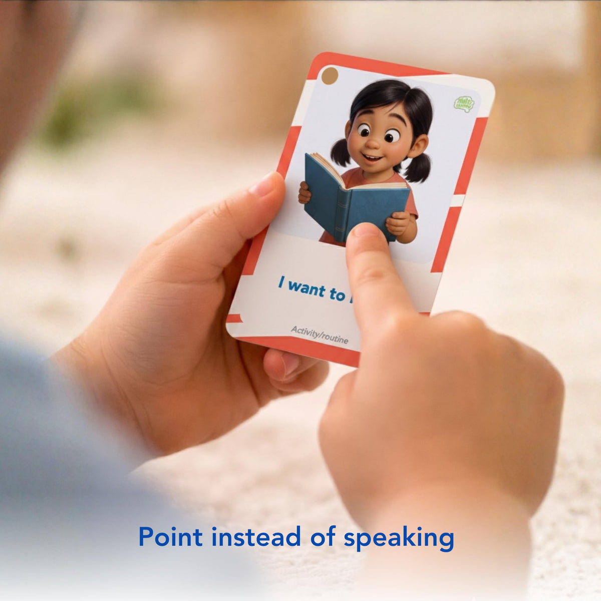 Multi-Memo Visual Aid Card: I need a break, signals rest during busy moments.