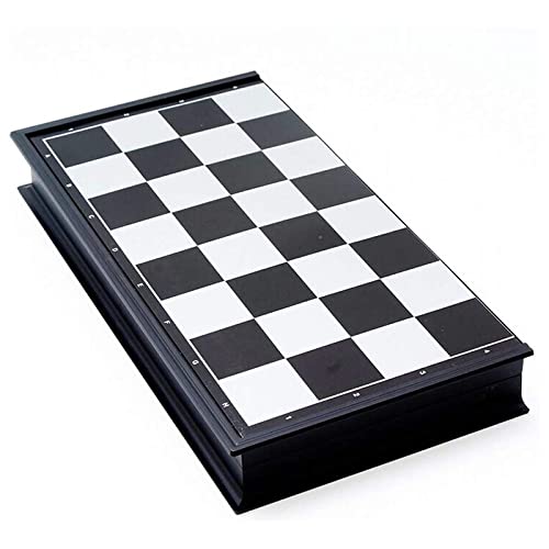 Multipurpose Go folding chess board shown in compact travel setup