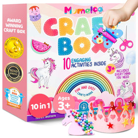 Mumaloo Unicorn Craft Box cover featuring whimsical unicorn art to spark creativity
