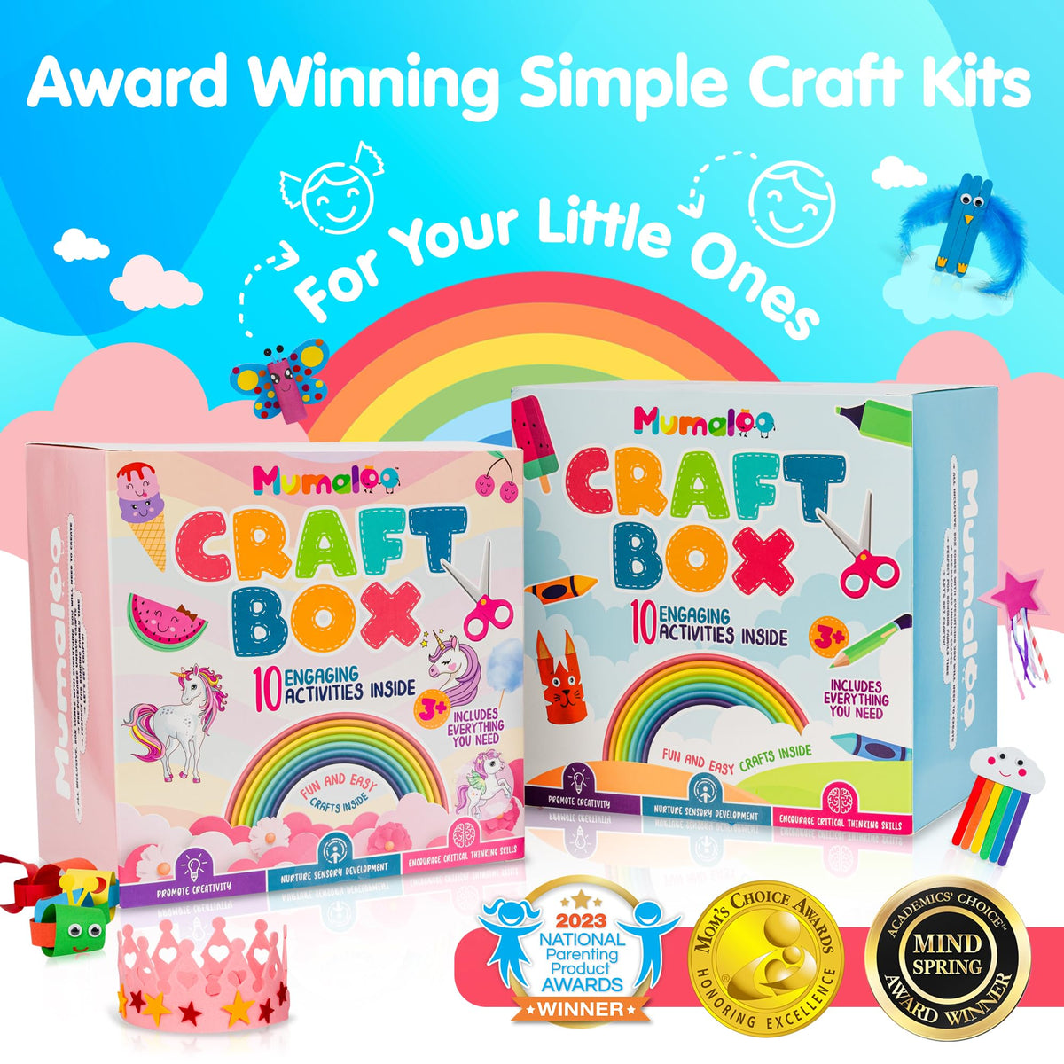 Mumaloo Unicorn Gift Box ideal for girls birthdays or classroom rewards