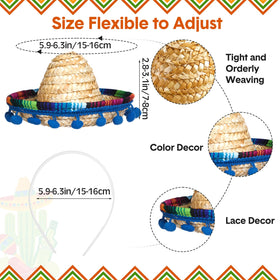 Mumufy adult sombrero headband worn for festive photos and group memories.
