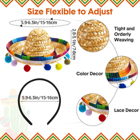 Mumufy sombrero headband tassel detail highlights colorful accents and playful group shots.