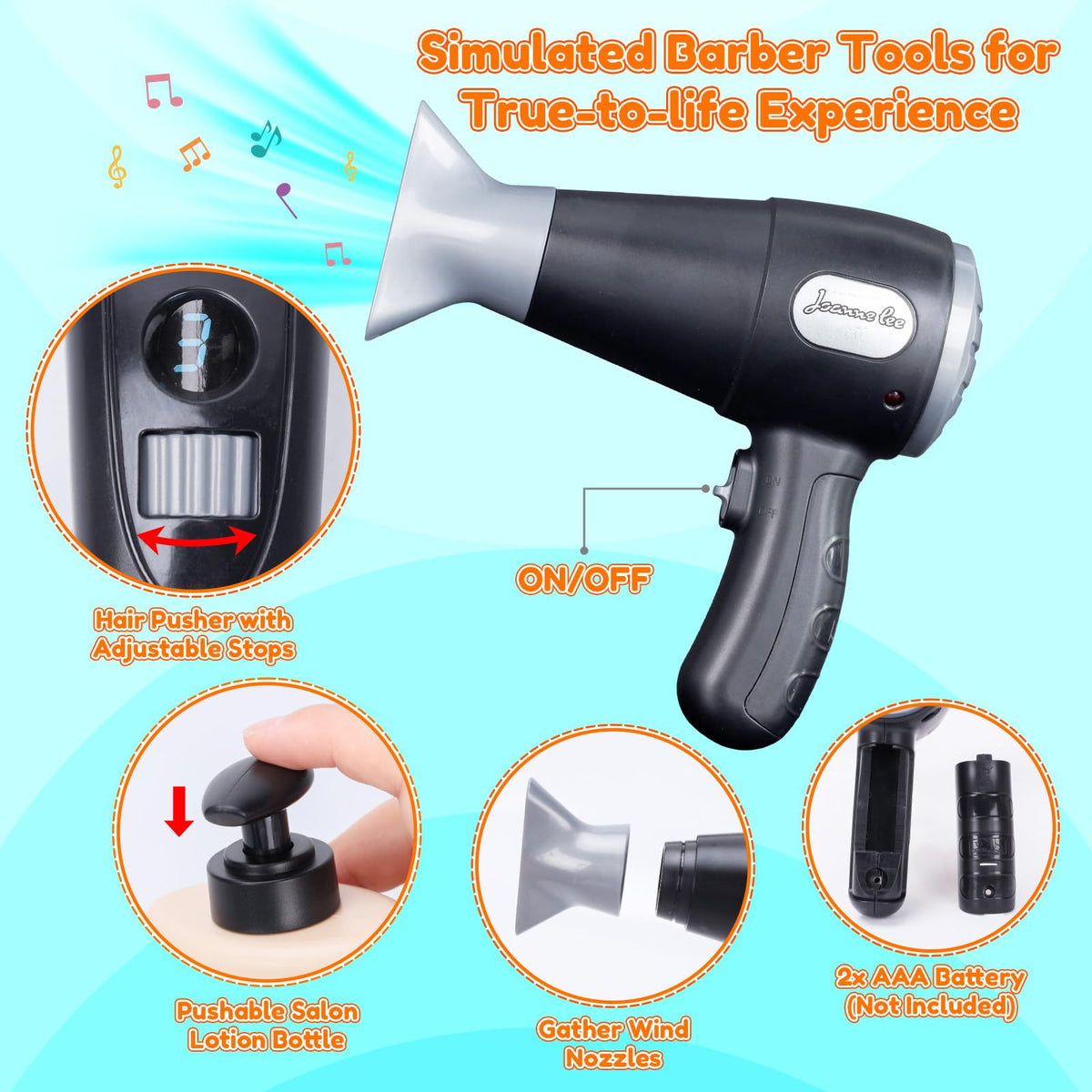MUNDIDO razor toy provides safe, non-sharp grooming practice for kids.