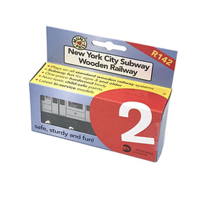Muni Pals MP01-1102 wooden subway train detailing close-up shows durable craftsmanship