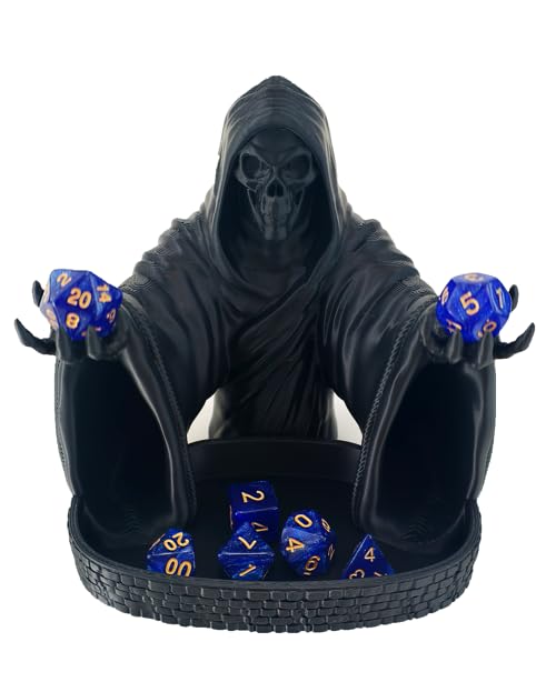 MunnyGrubbers Grim Reaper Dice Tower black offers reliable rolls and bold style.