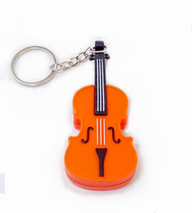 MunnyGrubbers mini violin keychain battery compartment easy access