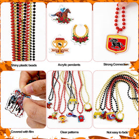 MUOUAKATE glitter beads necklace is lightweight and comfortable