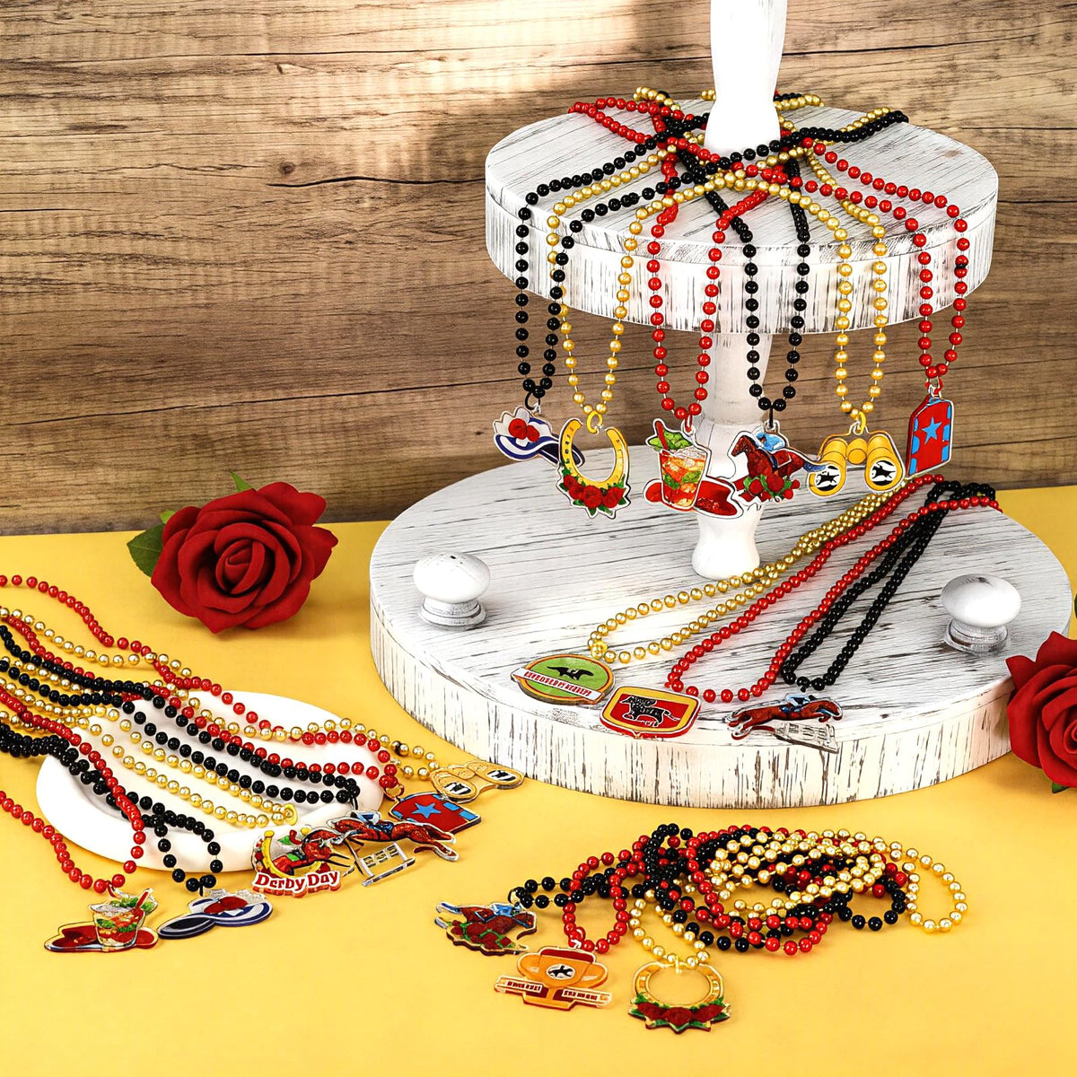 MUOUAKATE horseshoes and trophies design captures racing energy for decor