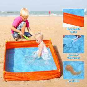 MUOUAKATE large 1m square pool fits two to three kids comfortably