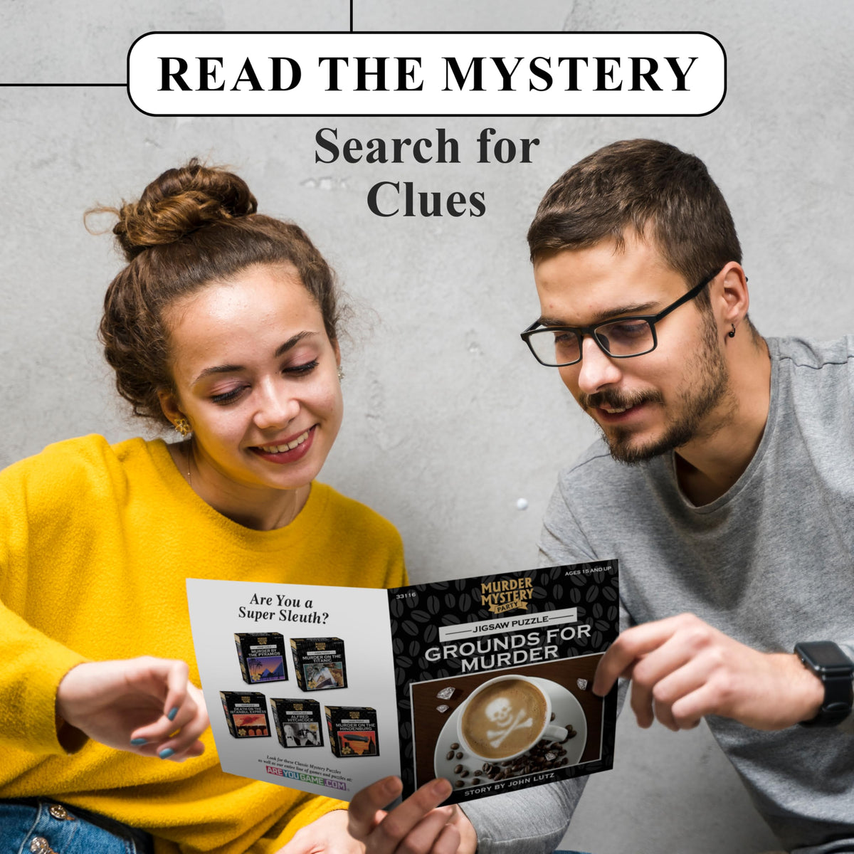 Grounds for Murder puzzle assembly shows clues coming together