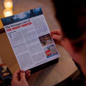 Murder Mystery Party Night Hunter fingerprints unlock new leads and verification moments.