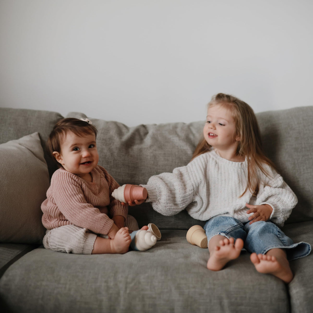 Mushie baby-safe materials encourage gentle, worry-free play