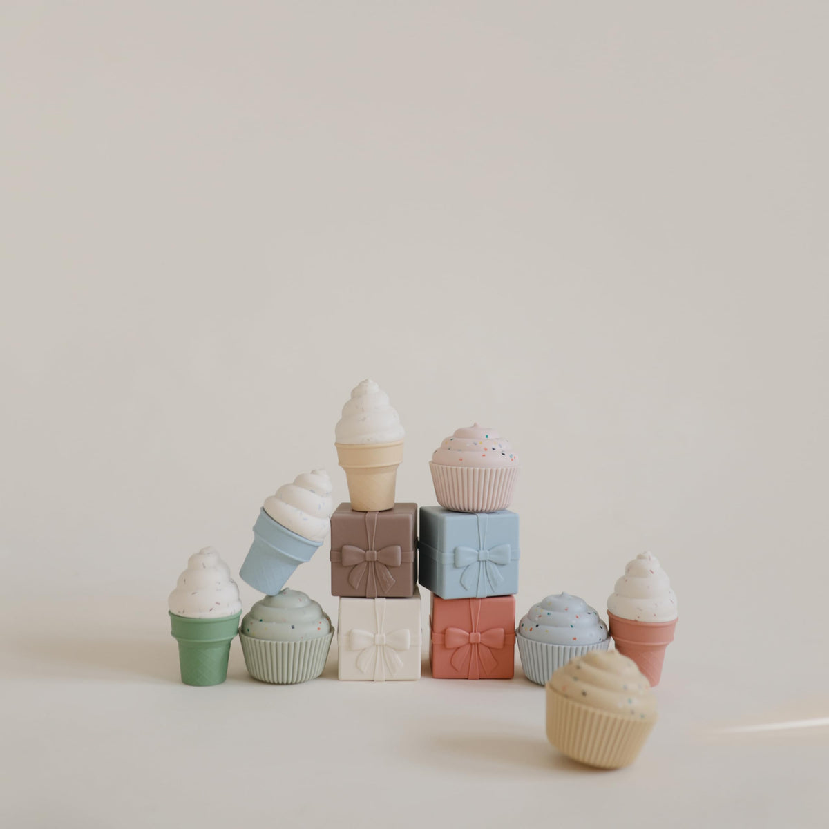 Mushie easy-clean silicone toy for quick tidy-ups