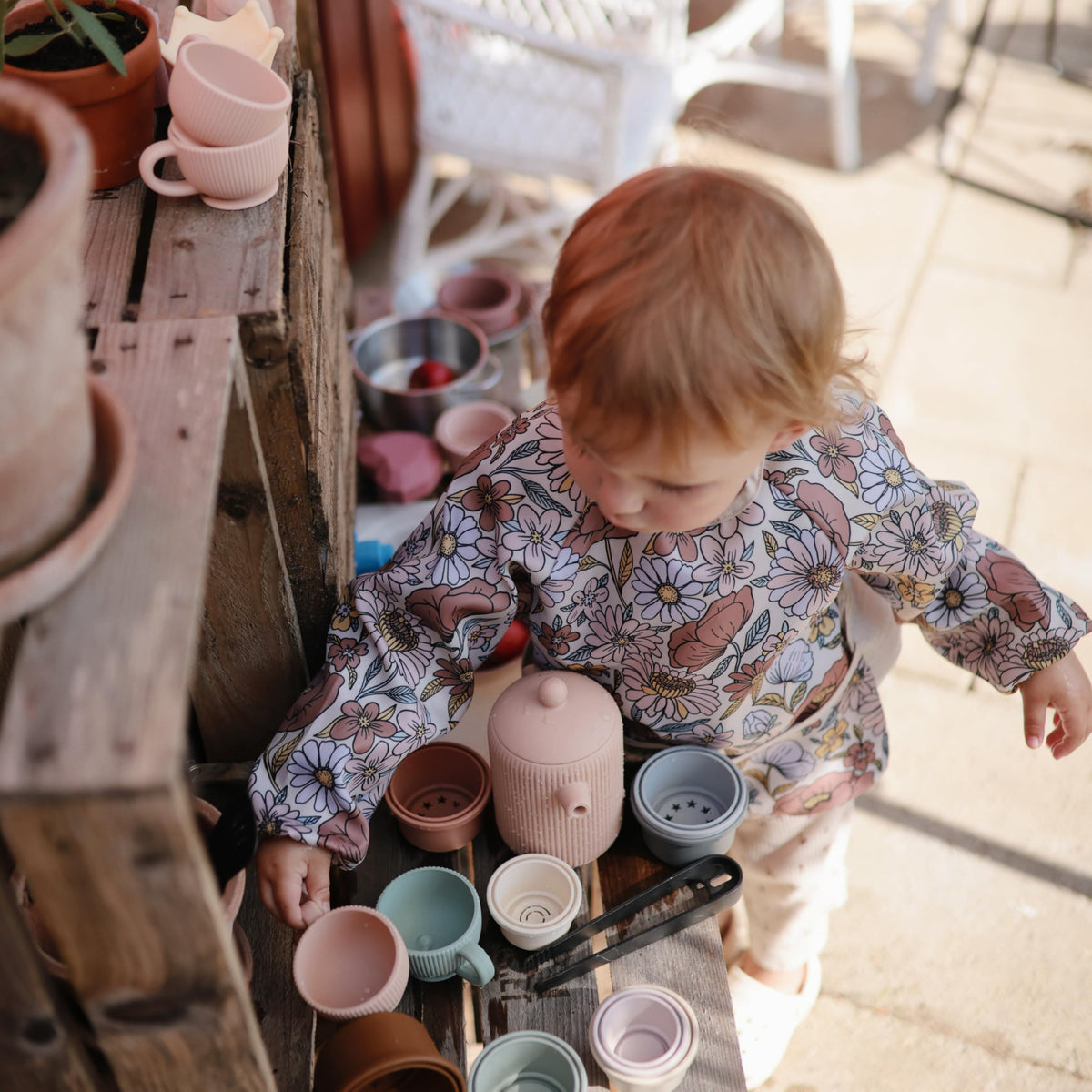 Mushie dishwasher-safe label for quick cleanup after play